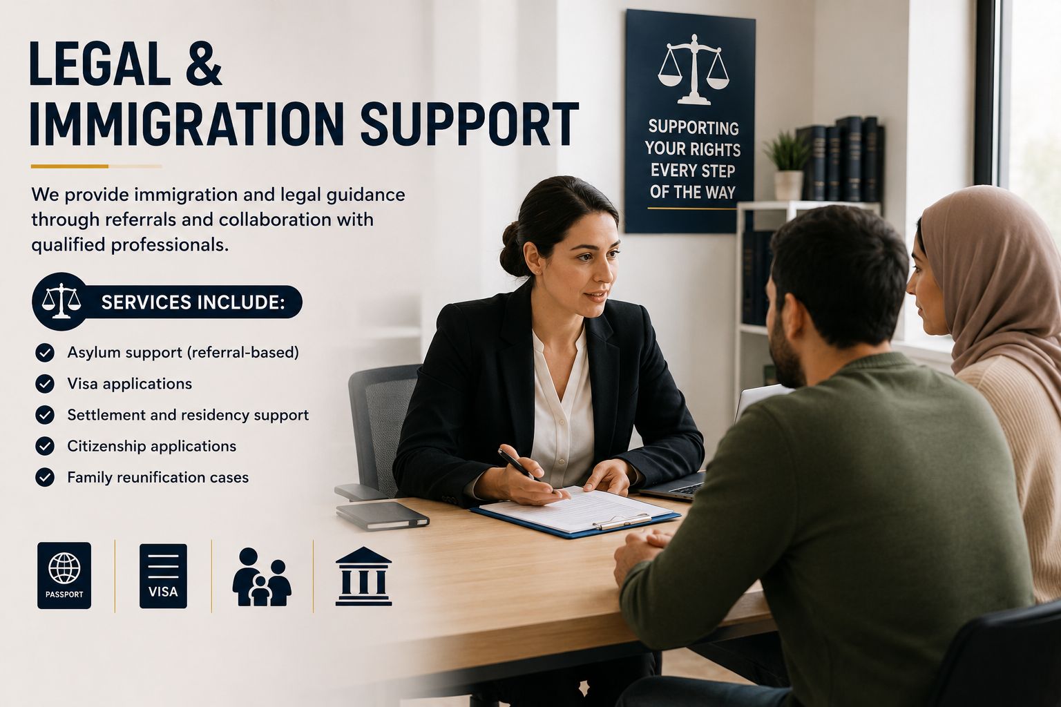 Legal and immigration guidance at Turan Integration CIC