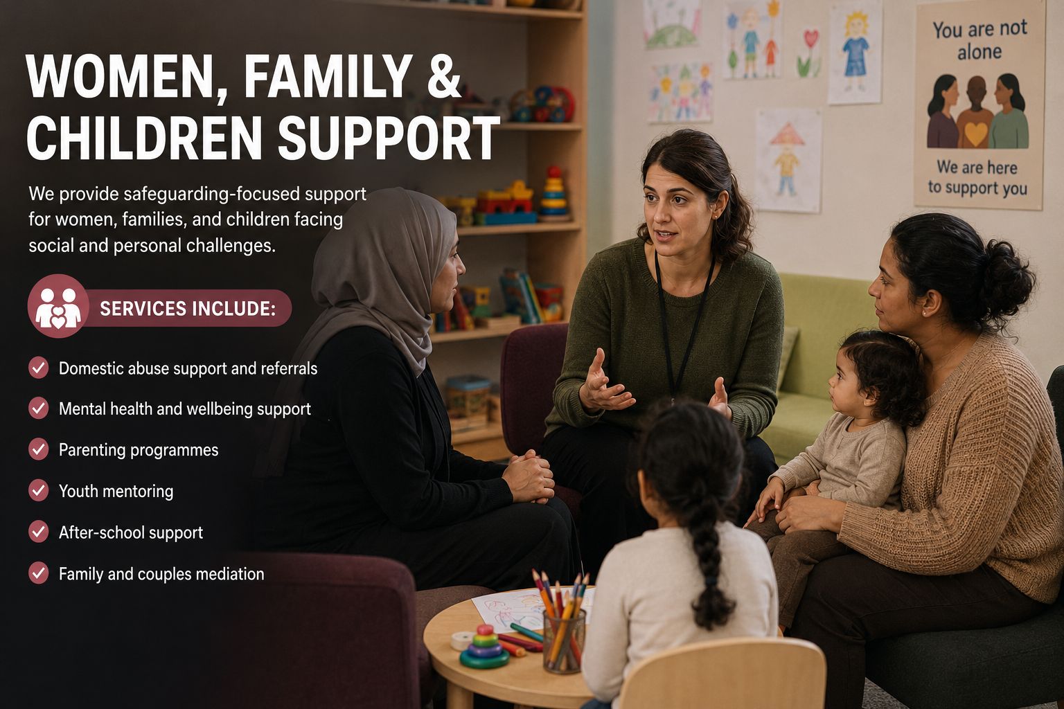 Women, family and children support at Turan Integration CIC